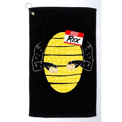 Hello My Name is Rex T-Rex Halloween Golf Towel