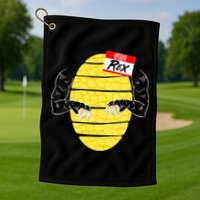 Hello My Name is Rex T-Rex Halloween Golf Towel