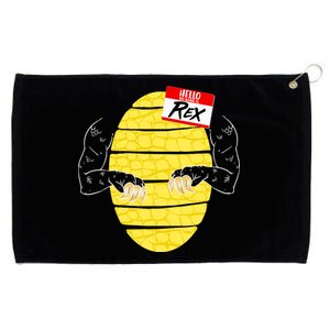 Hello My Name is Rex T-Rex Halloween Grommeted Golf Towel