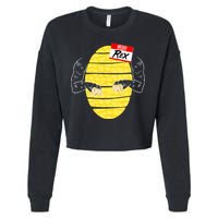 Hello My Name is Rex T-Rex Halloween Cropped Pullover Crew