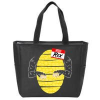 Hello My Name is Rex T-Rex Halloween Zip Tote Bag