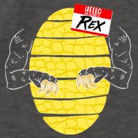 Hello My Name is Rex T-Rex Halloween Vector Backpack