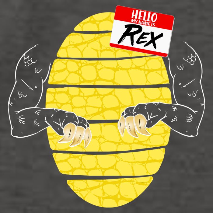 Hello My Name is Rex T-Rex Halloween Vector Backpack
