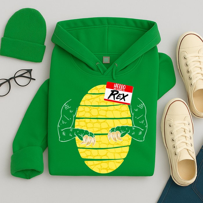 Hello My Name is Rex T-Rex Halloween Hoodie