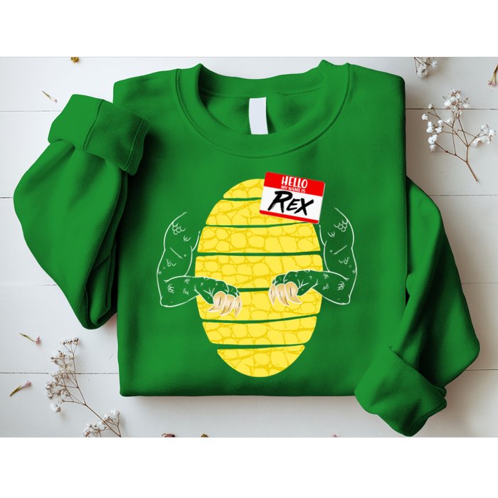 Hello My Name is Rex T-Rex Halloween Sweatshirt