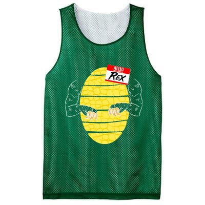 Hello My Name is Rex T-Rex Halloween Mesh Reversible Basketball Jersey Tank