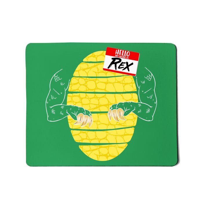 Hello My Name is Rex T-Rex Halloween Mousepad