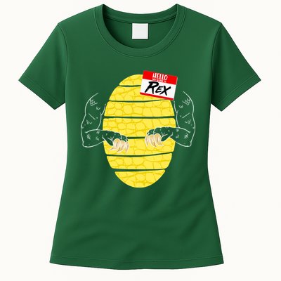 Hello My Name is Rex T-Rex Halloween Womens T-Shirt