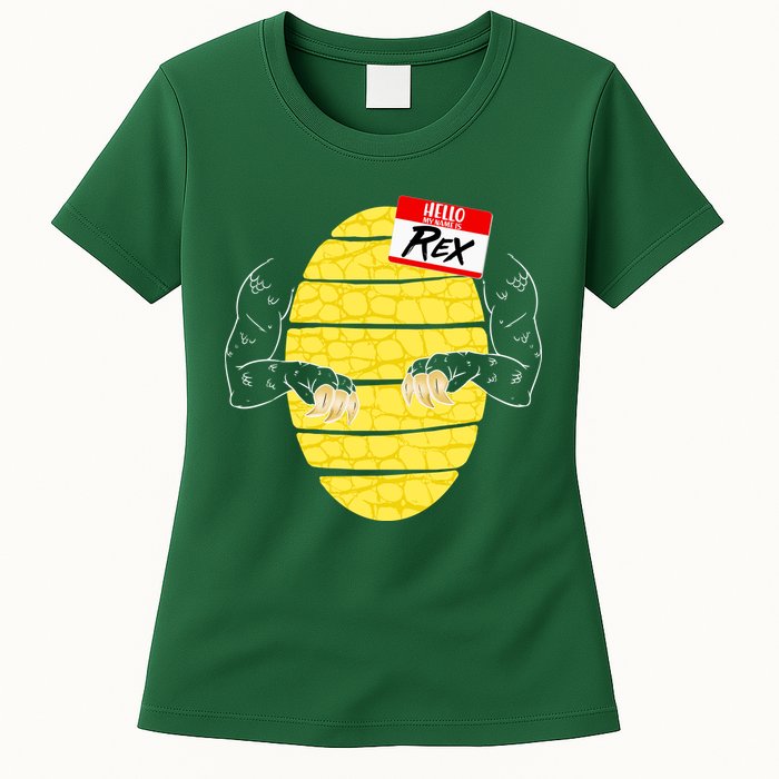 Hello My Name is Rex T-Rex Halloween Womens T-Shirt