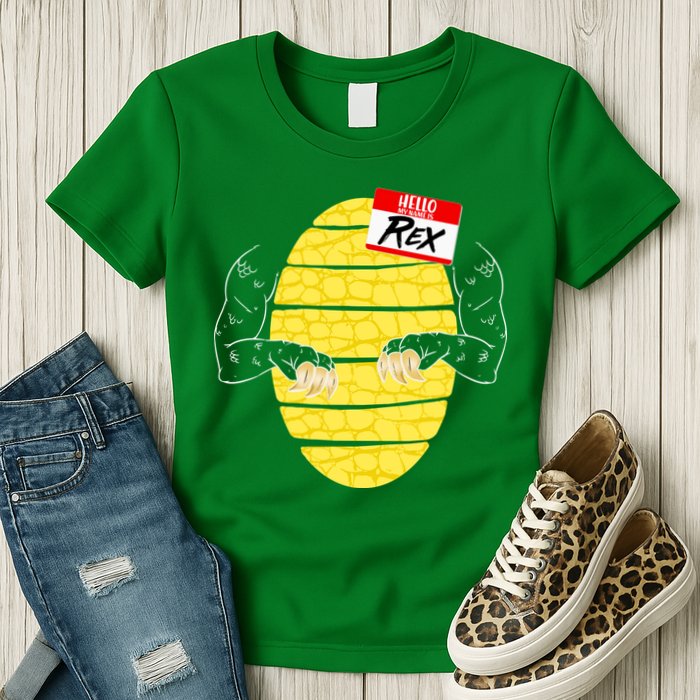 Hello My Name is Rex T-Rex Halloween Womens T-Shirt