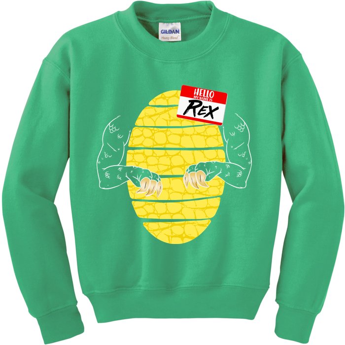 Hello My Name is Rex T-Rex Halloween Kids Sweatshirt