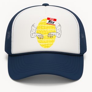 Hello My Name is Rex T-Rex Halloween Trucker Hat