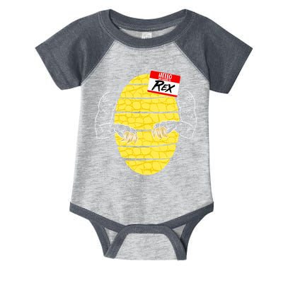Hello My Name is Rex T-Rex Halloween Infant Baby Jersey Bodysuit