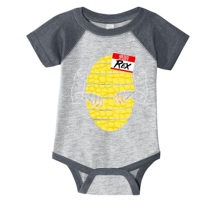 Hello My Name is Rex T-Rex Halloween Infant Baby Jersey Bodysuit