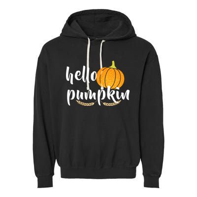 Hello Pumpkin Garment-Dyed Fleece Hoodie