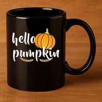 Hello Pumpkin 11oz C Handle Ceramic Mug