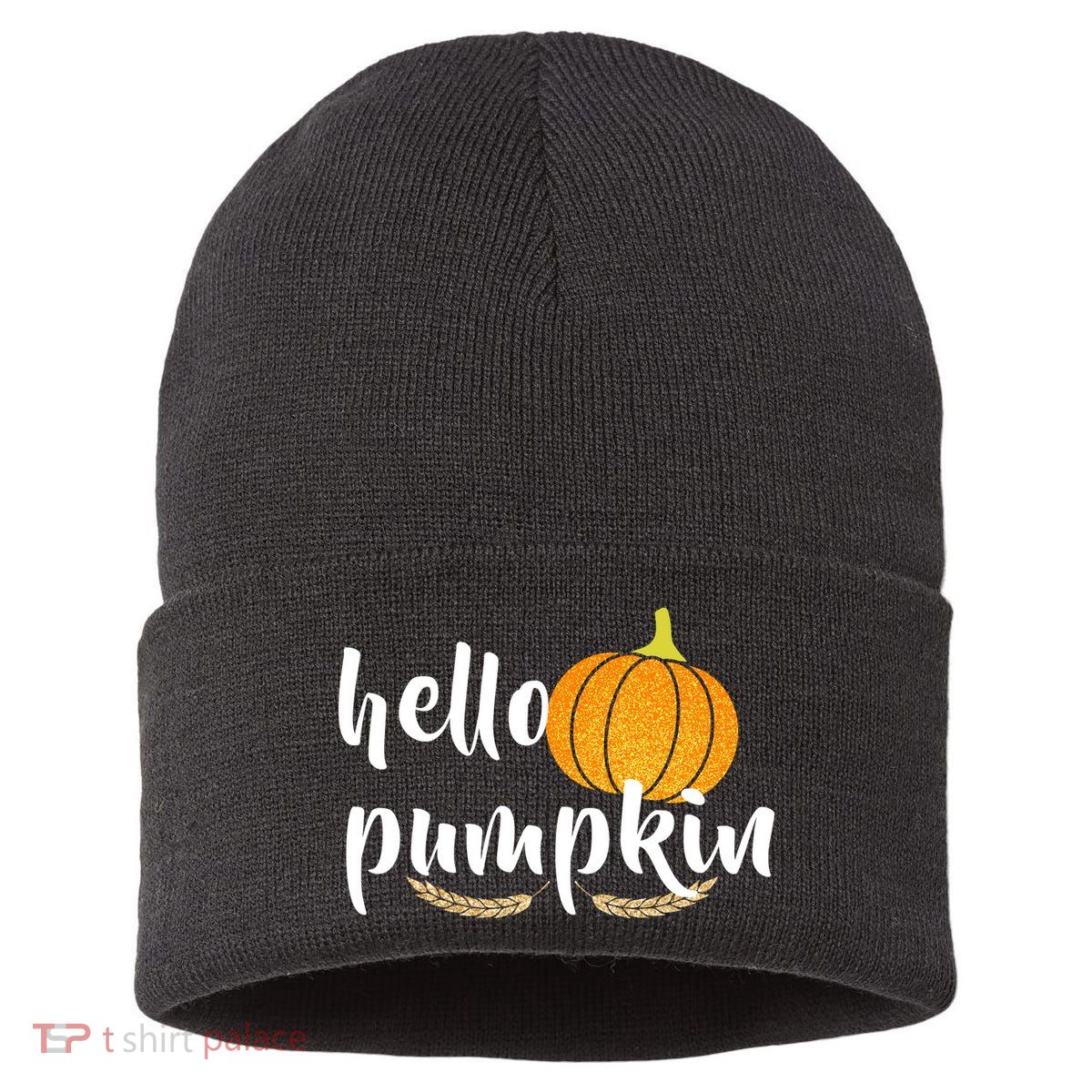 Hello Pumpkin Sustainable Knit Beanie