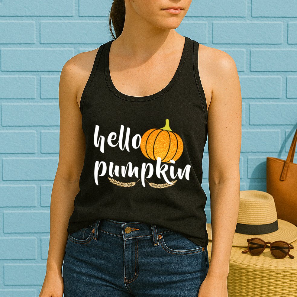Hello Pumpkin Womens Tank Top