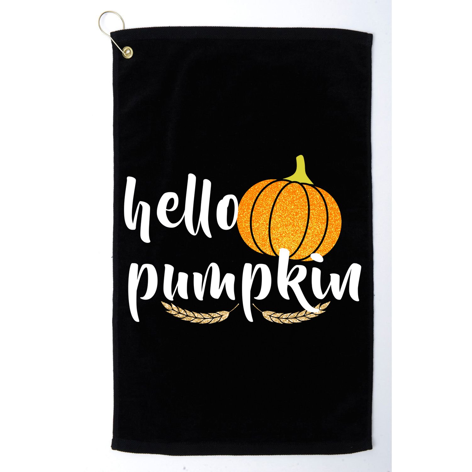 Hello Pumpkin Golf Towel