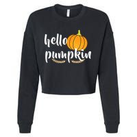 Hello Pumpkin Cropped Pullover Crew