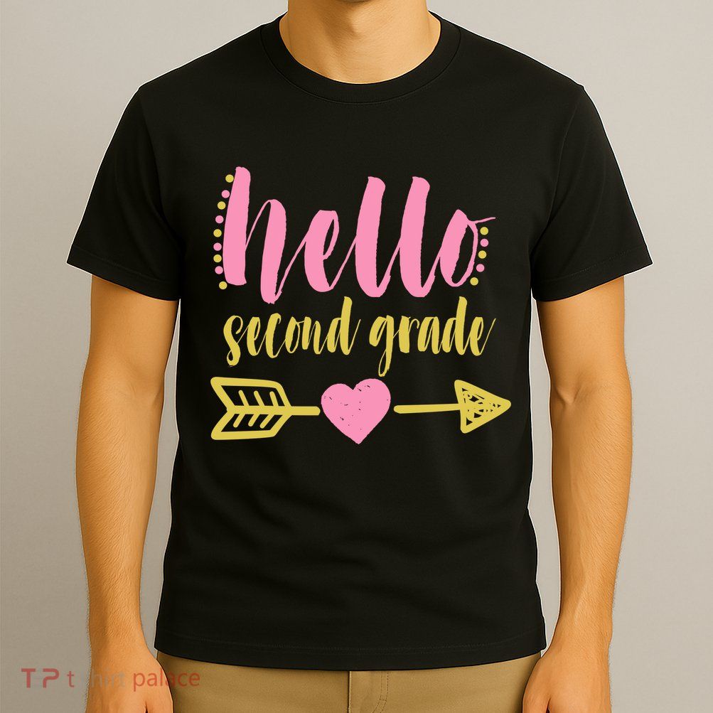 Hello Second Grade Cute Elementary School T-Shirt