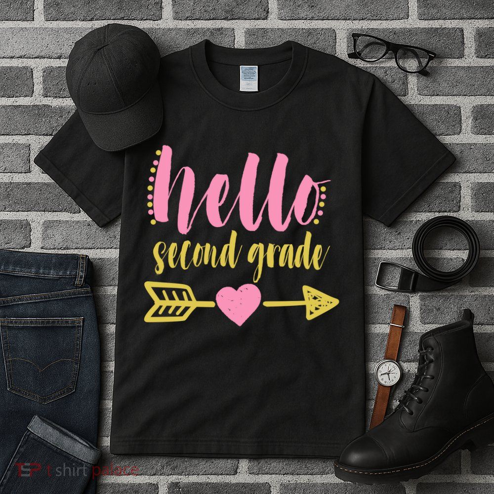 Hello Second Grade Cute Elementary School Tall T-Shirt