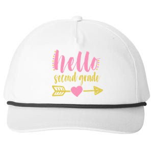 Hello Second Grade Cute Elementary School Snapback Five-Panel Rope Hat