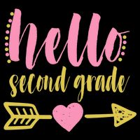 Hello Second Grade Cute Elementary School 7-Panel Snapback Hat