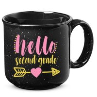 Hello Second Grade Cute Elementary School 15oz Campfire Ceramic Mug