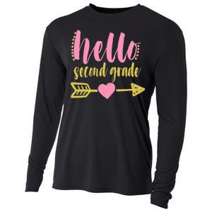 Hello Second Grade Cute Elementary School Cooling Performance Long Sleeve Crew