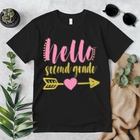 Hello Second Grade Cute Elementary School Premium T-Shirt