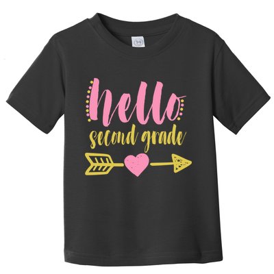 Hello Second Grade Cute Elementary School Toddler T-Shirt