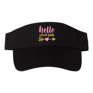 Hello Second Grade Cute Elementary School Valucap Bio-Washed Visor