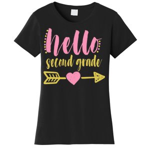 Hello Second Grade Cute Elementary School Women's T-Shirt