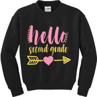 Hello Second Grade Cute Elementary School Kids Sweatshirt