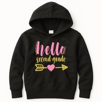 Hello Second Grade Cute Elementary School Kids Hoodie