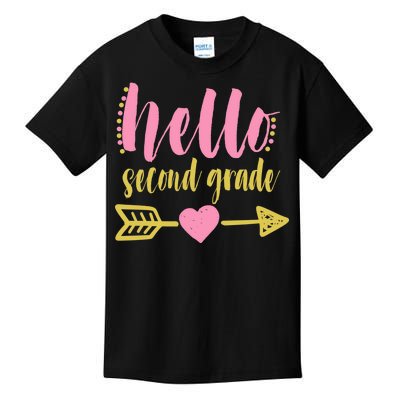 Hello Second Grade Cute Elementary School Kids T-Shirt