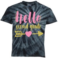 Hello Second Grade Cute Elementary School Kids Tie-Dye T-Shirt