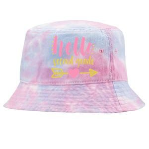 Hello Second Grade Cute Elementary School Tie-Dyed Bucket Hat