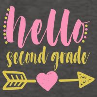 Hello Second Grade Cute Elementary School Vector Backpack