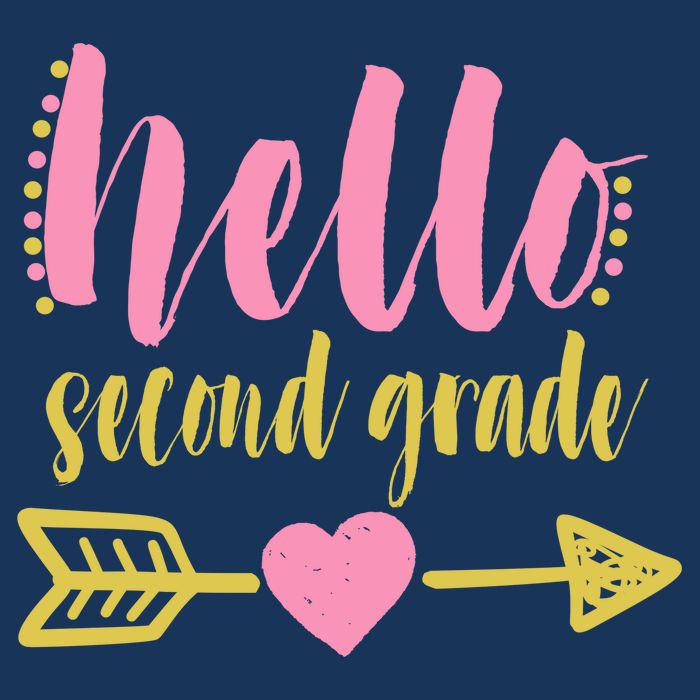 Hello Second Grade Cute Elementary School Infant Baby Jersey Bodysuit