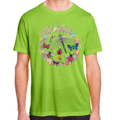 Hello Spring Floral Bugs Adult ChromaSoft Performance T-Shirt