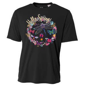 Hello Spring Floral Bugs Cooling Performance Crew T-Shirt