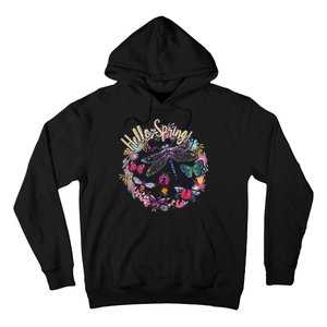 Hello Spring Floral Bugs Hoodie