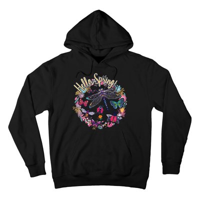 Hello Spring Floral Bugs Hoodie