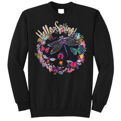 Hello Spring Floral Bugs Sweatshirt