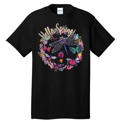 Hello Spring Floral Bugs Tall T-Shirt