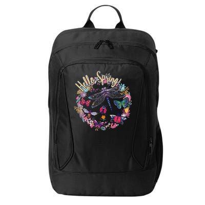 Hello Spring Floral Bugs City Backpack