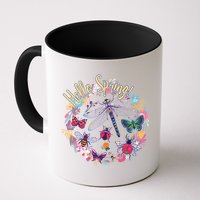 Hello Spring Floral Bugs Coffee Mug
