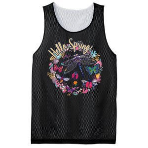 Hello Spring Floral Bugs Mesh Reversible Basketball Jersey Tank